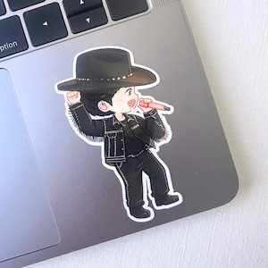 Jin Cowboy Run Seokjin Concert Tour Vinyl Waterpoof Sticker | Runseokjin Rope It | Hobihearteu Shop New Arrival