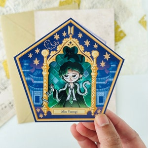 Yoongi Zauberer Schokofrosch Karte | Suga Agustd TAG | Hobihearteu Shop