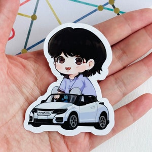 Jungkook Car Seven Spotfy BTS autocollant vinyle imperméable | Jk | Boutique Hobihearteu