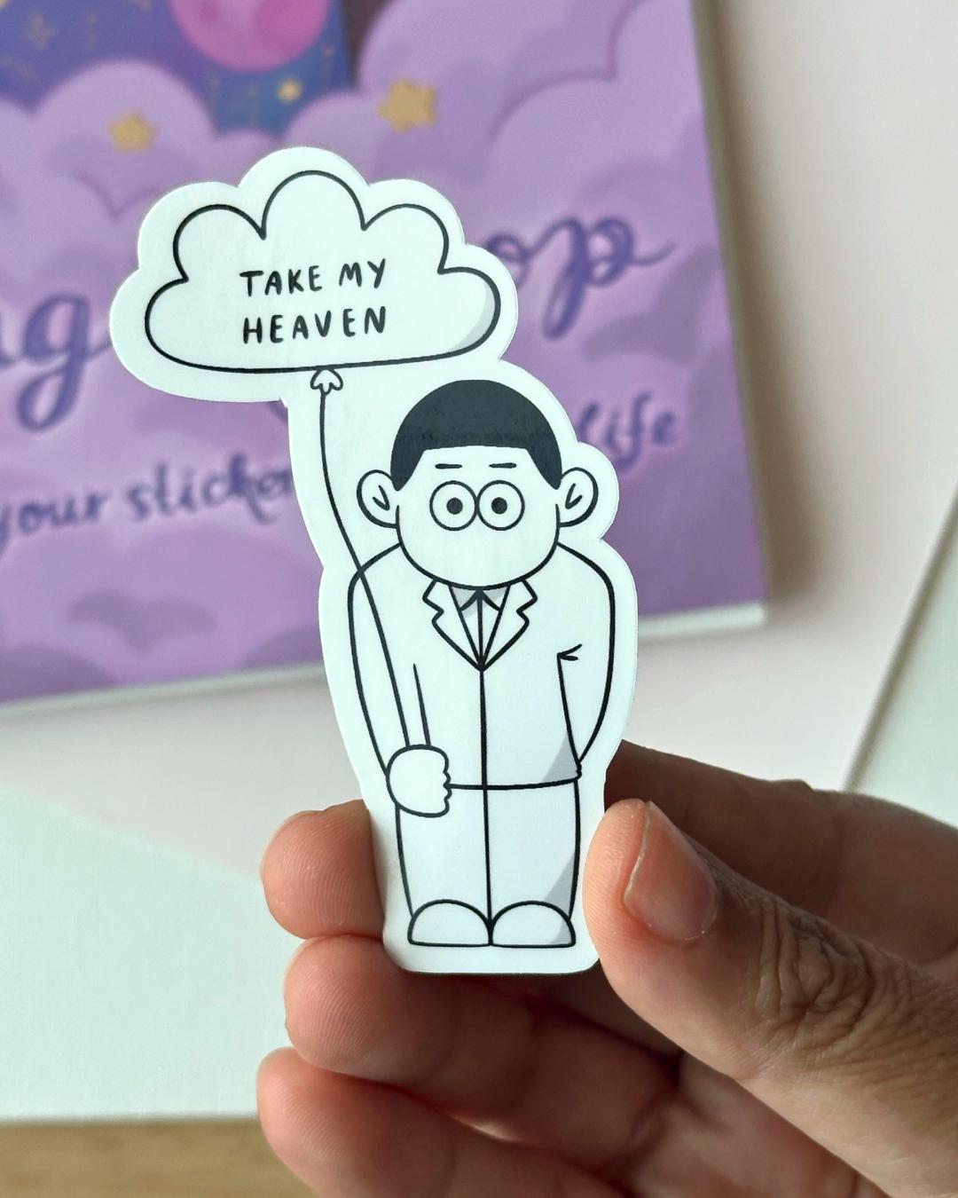 Namjoon Take My Heaven RPWP Sticker Vinyl Waterpoof | RM Namjoon Right ...
