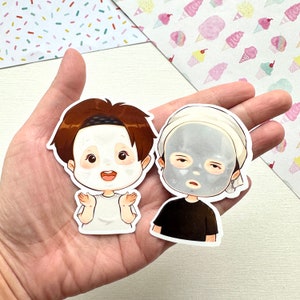 Sope Facemask Live Sticker Set Vinile Impermeabile / Jhope Suga Yoongi Hobi / Hobihearteu Negozio