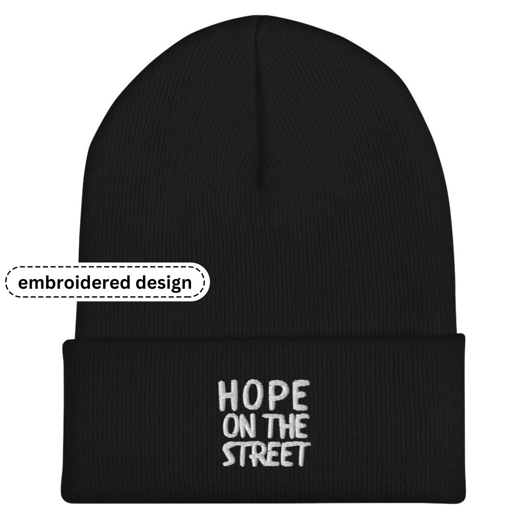 Hope on the Street Cuffed Beanie Embroidered | Jhope Hobi