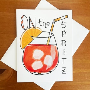 Biglietto d'auguri per festeggiare l'Aperol Spritz: per matrimoni, feste o semplicemente perché sì!