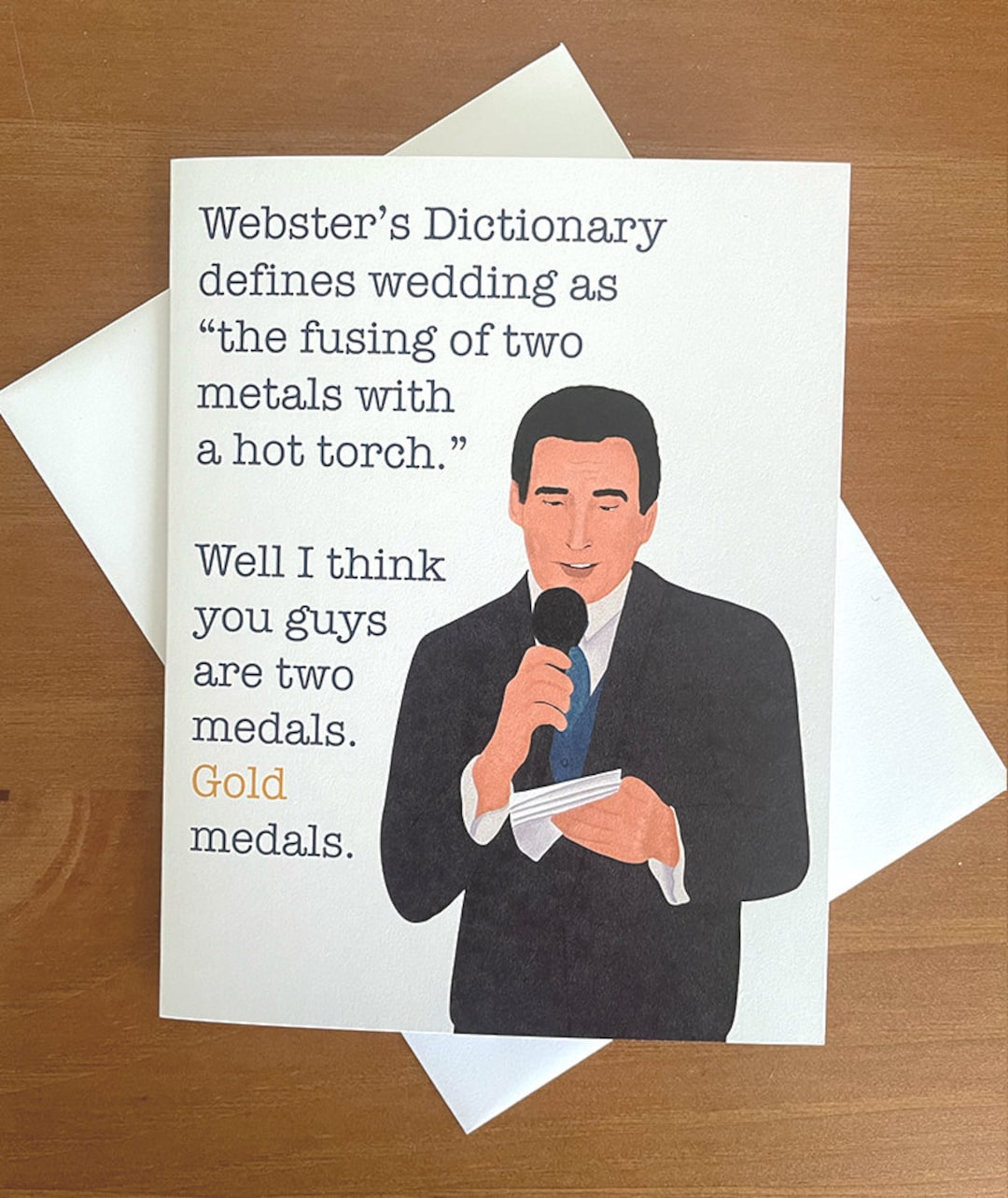 Michael Scott Wedding Card - the Office Celebration Card - Etsy