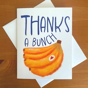 Thanks a Bunch - Banana Bunch Thank You Card