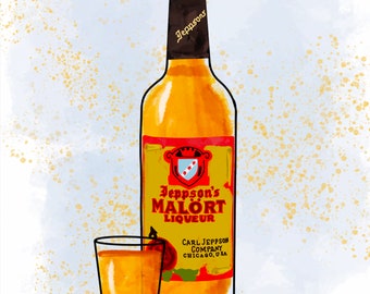 Chicago Malört Art Print
