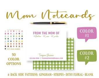 Mom Stationery Notecards | Parent Family School Note Cards