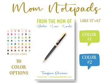 Mom Stationery Notepad: Back To School Notes | Parent Memo Pad Gift  (Large 5.5 x 8.5 inches)