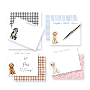 Doodle Dog Stationery Notecards: Dog Breed Thank You Note Cards | Aussiedoodle, Goldendoodle, Sheepadoodle, Bernedoodle, Labradoodle
