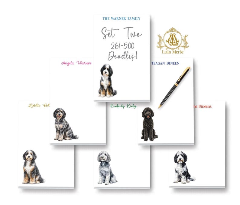 Personalized Stationery Notepad, Doodle Dog List Maker, Dog Breed Memo Note Pad, To Doodle List, Labradoodle, Golden Doodle, Aussie Doodle, Bernedoodle, Poodle Mix, Sheepadoodle, Cavapoo, Cavachon, Custom Family Pet, Dog Lover Stationery Gift, Family Custom Pet, Dog Breeder, Kennel Business, Owner Trainer, Boarding, Groomer Business, Veterinarian, Vet, Christmas Stocking Stuffer, Easter Basket, Valentines, Couples Gift, Realtor New Home Present, Birthday Party, Hostess Gift, Mothers Day Present