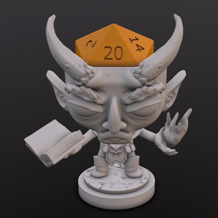 Dice Head Dice Head Devil Devil for Various Dice Etsy