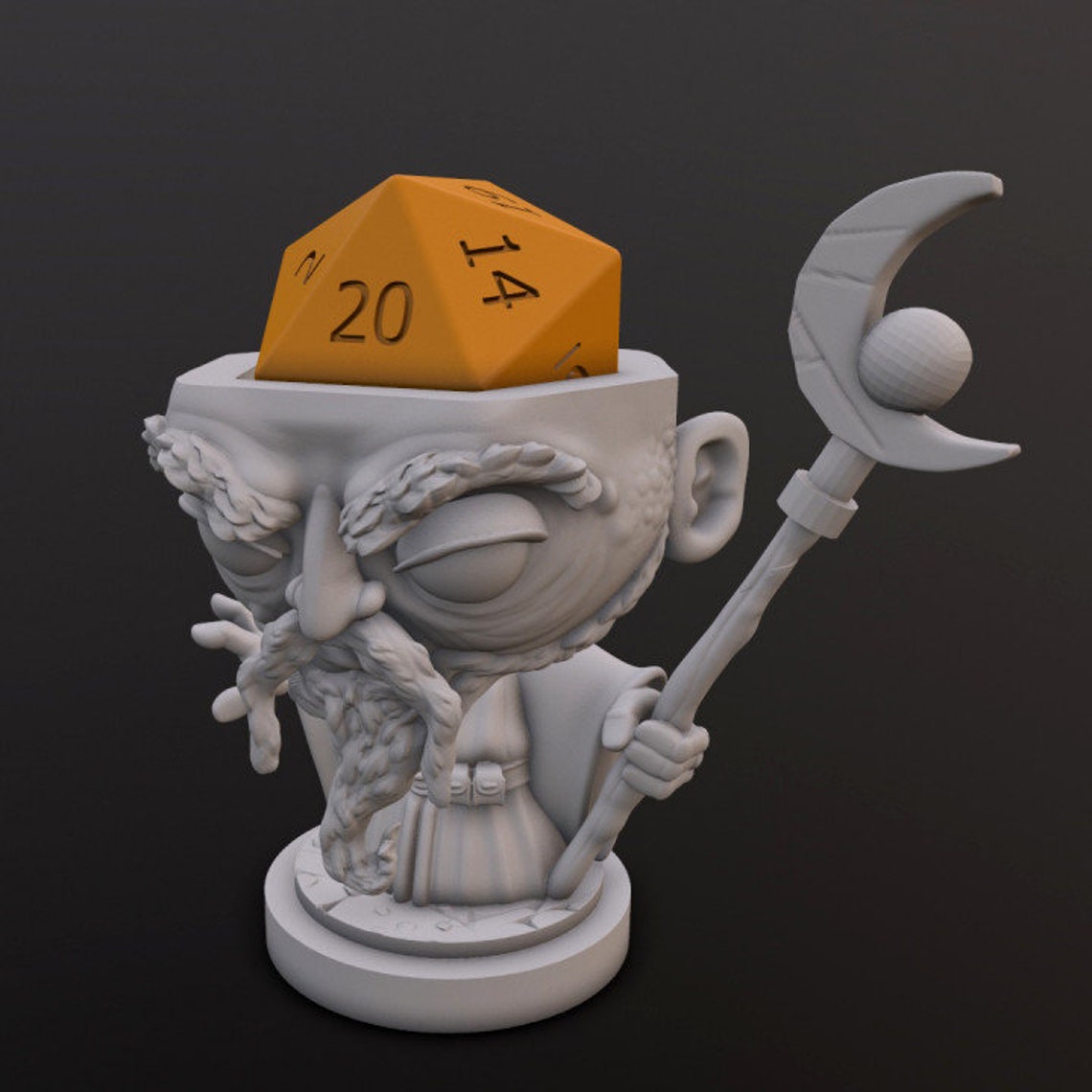 Dice Head Cube Head Wizard Wizard for Various Dice Etsy