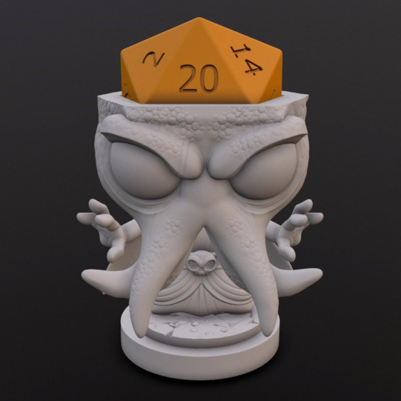 Dice Head Dice Head Mindslayer Cthulhu Lovecraft for Etsy
