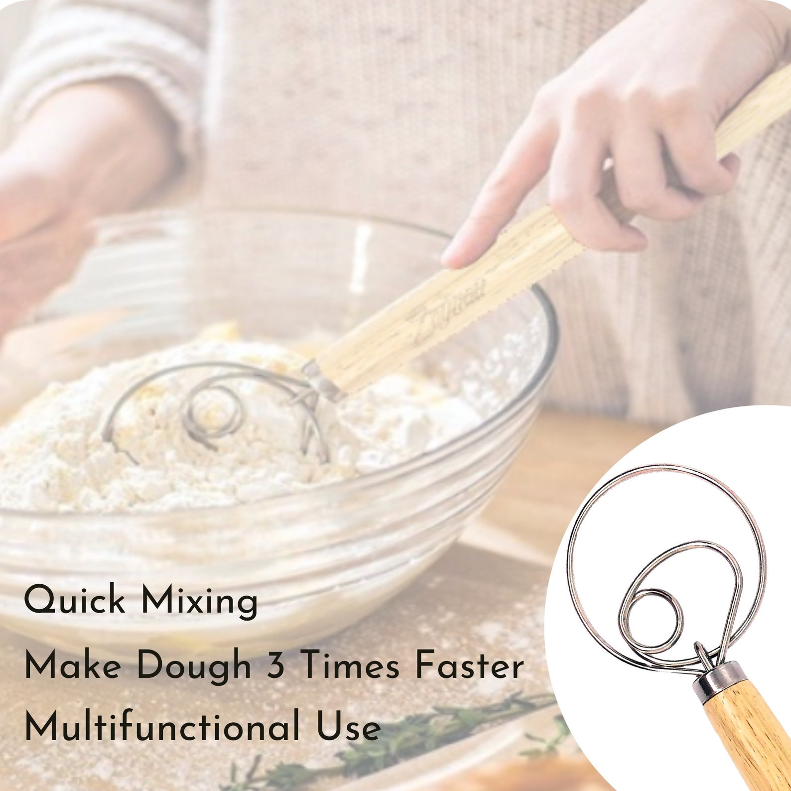 Zaynau Danish Dough Whisk Dough Whisk Stainless Steel Dutch Etsy