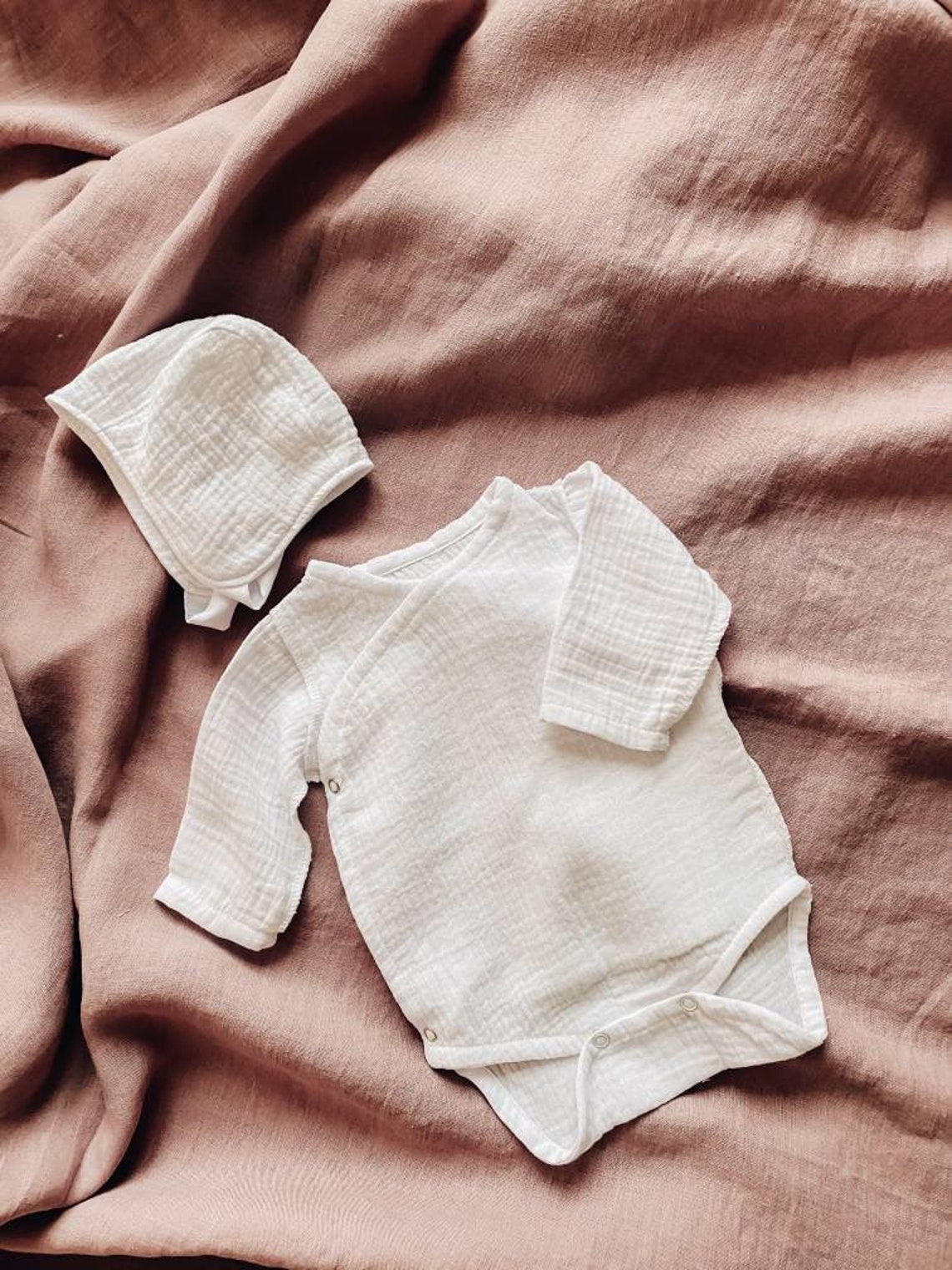 Muslin Longsleeved Baby Unisex Rompers Babygrows Cotton Etsy