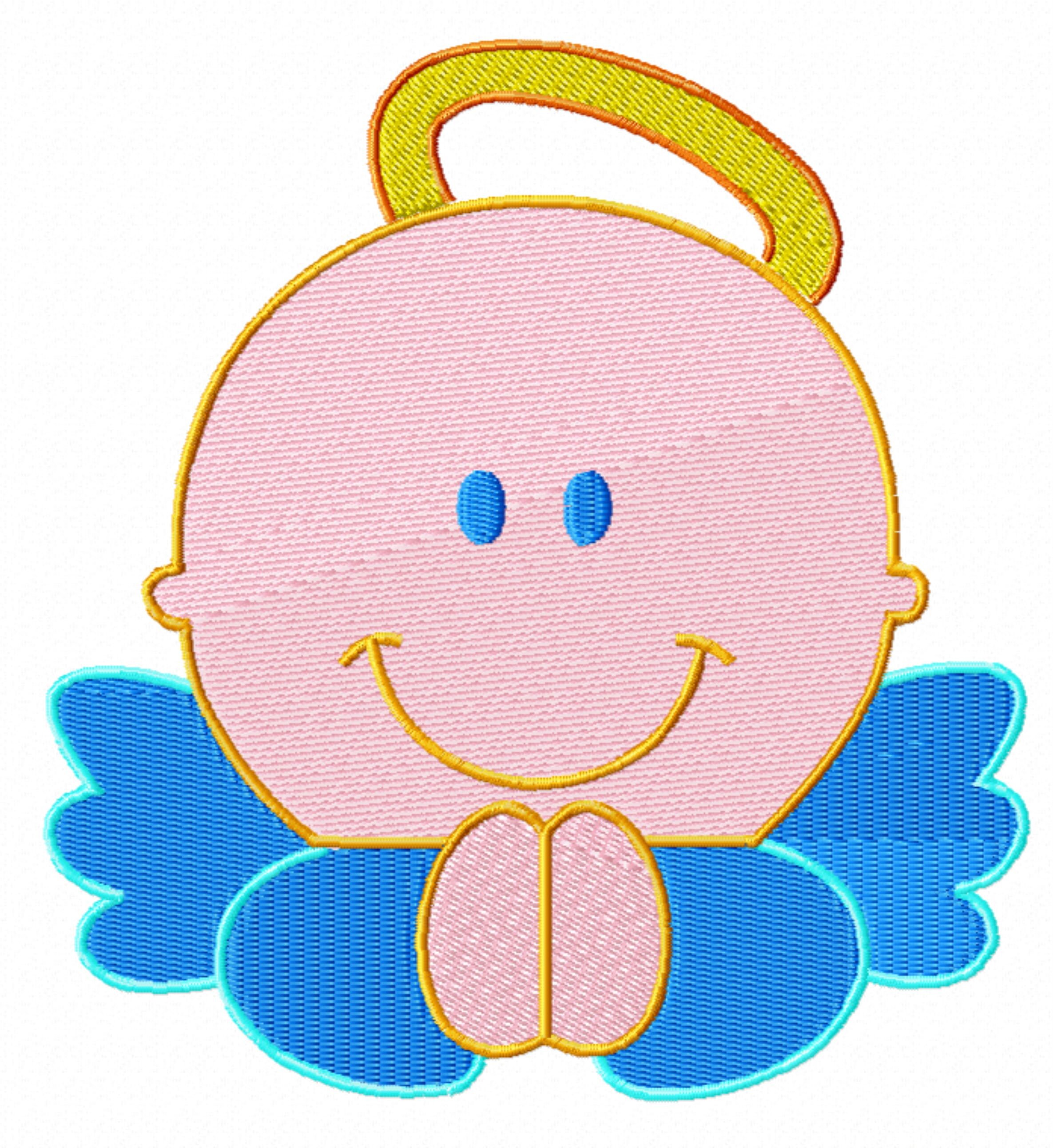 Embroidery design baby angel design for embroidery machine  etsy Embroidery design baby angel design for embroidery machine  etsy