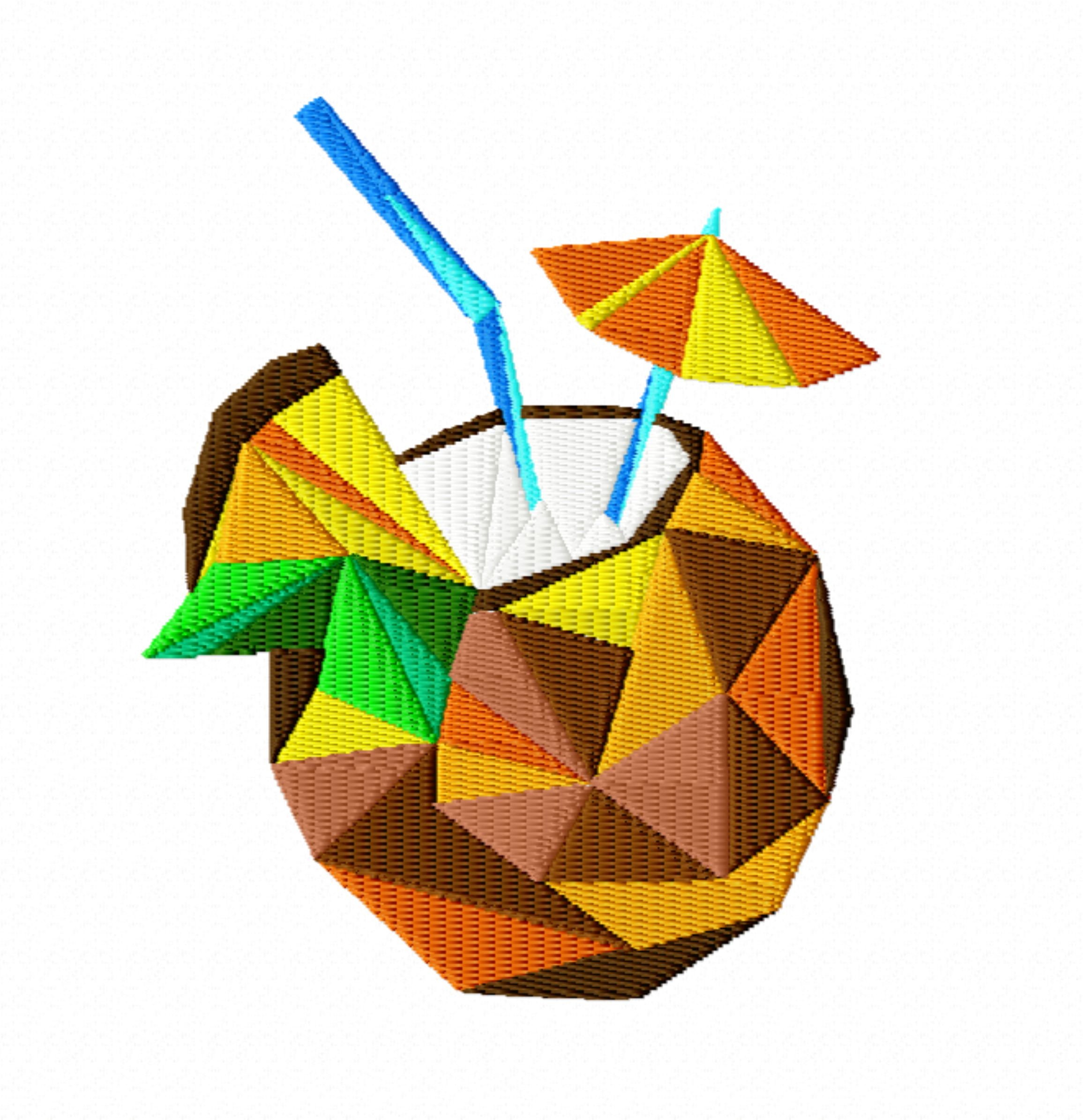 Embroidery Design Cocktail Design for Embroidery Machine Etsy New Zealand