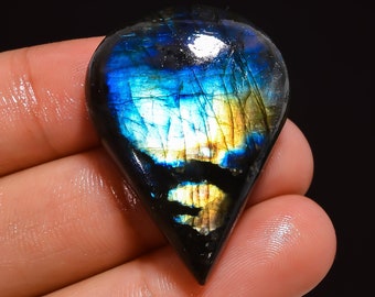 Supreme Top Grade Quality 100/% Natural Labradorite Pear Shape Cabochon Loose Gemstone For Making Jewelry 30 Ct 24X18X8 mm JMK-5996
