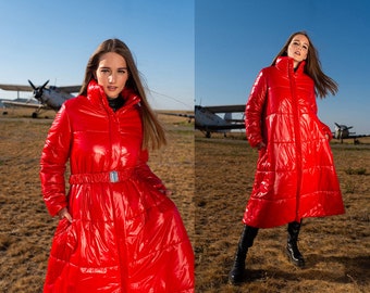 red down coat