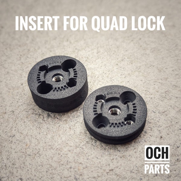 For Quad Lock insert adapter for Garmin / Wahoo / Bryton / XOSS mounts