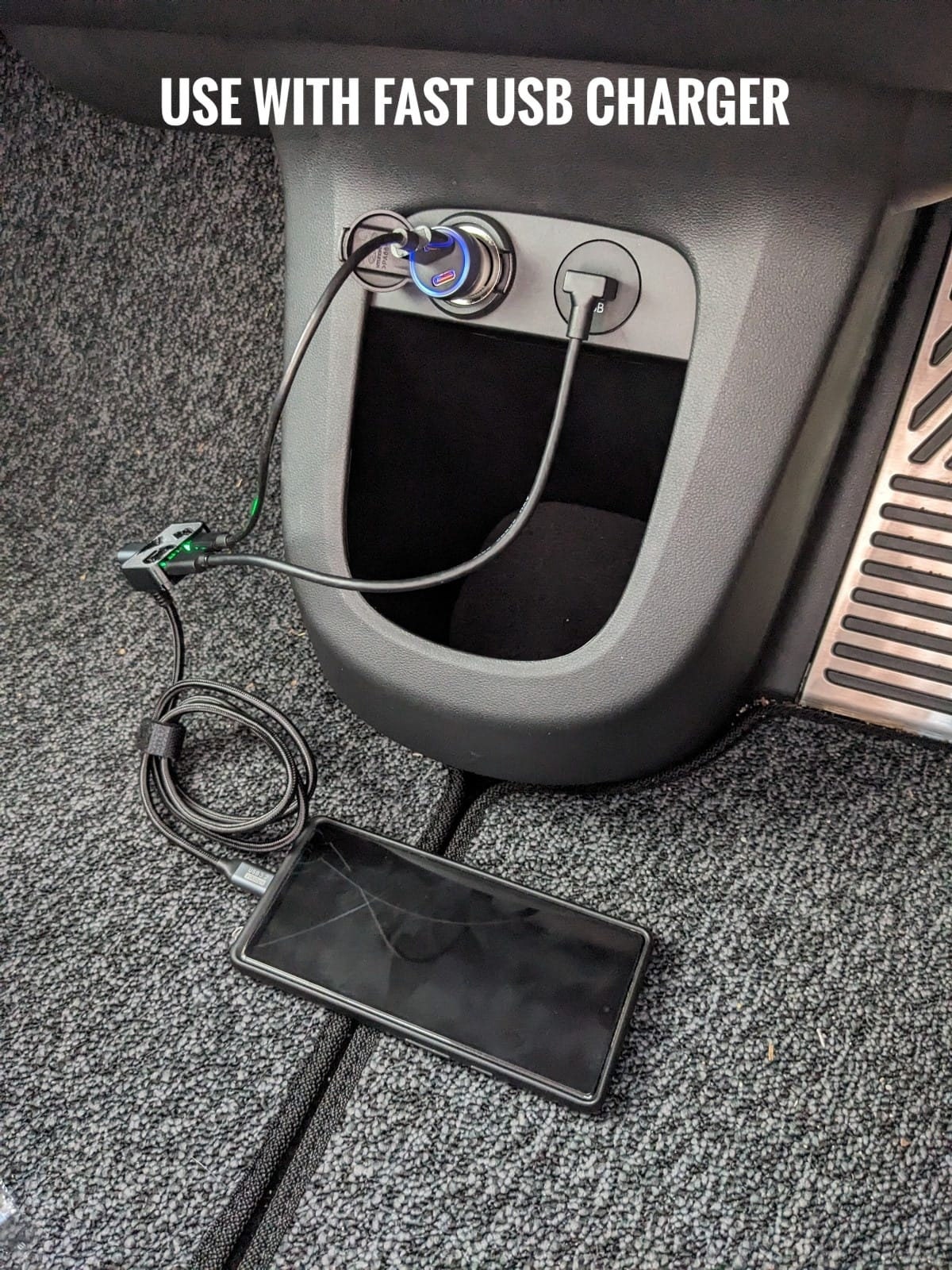 Splitter Accendisigari Auto Con 2 Porte USB, Adattatore 2 In 1 12/24V, Ricarica Veloce 3.1A Per Smartphone, Tablet, Dash Cam - 3