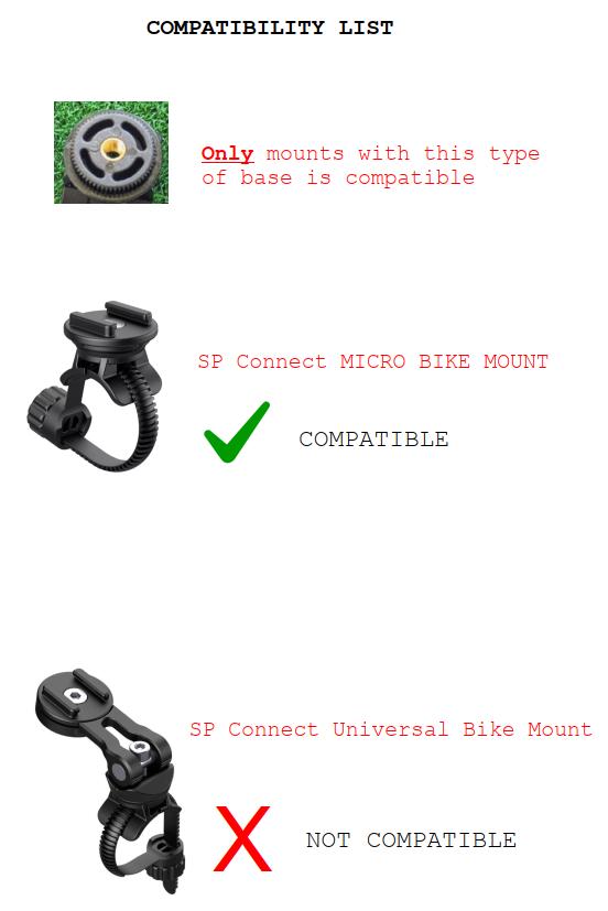 SP CONNECT Micro Bike Mount – Support De Guidon Compact Et Super Costaud Pour Votre Smartphone