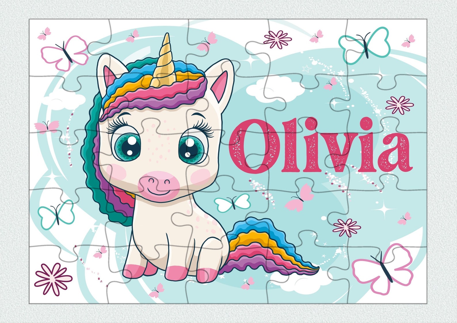 Rompecabezas personalizado para niñosLindo rompecabezas Etsy