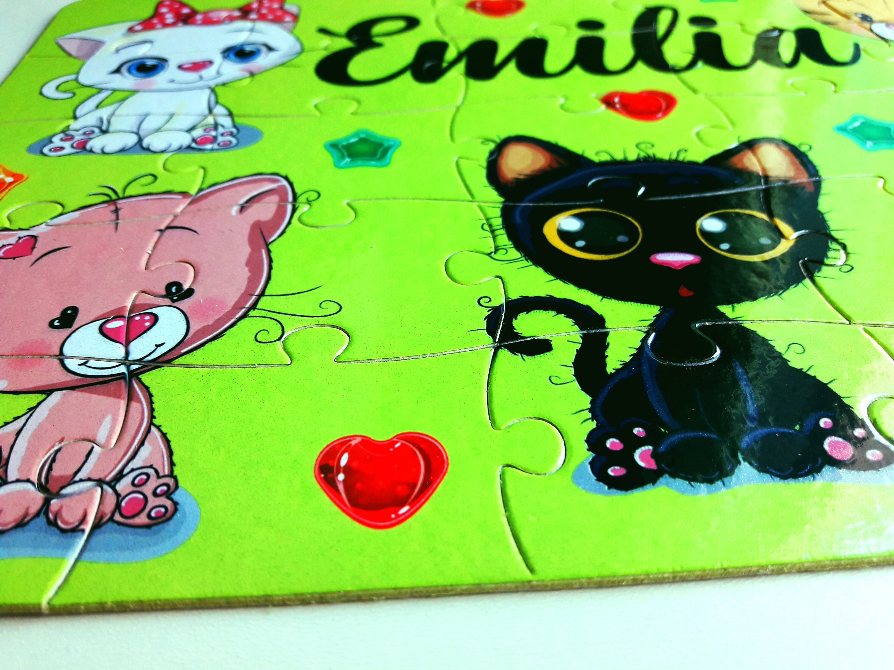 Personalized Cats Puzzle for Kids Cute Jigsaw Cat Puzzle Etsy Australia