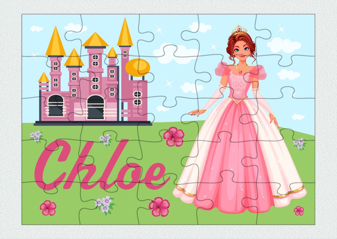 Personalized Princess Puzzle for Girls Kids Puzzle With Name - Etsy