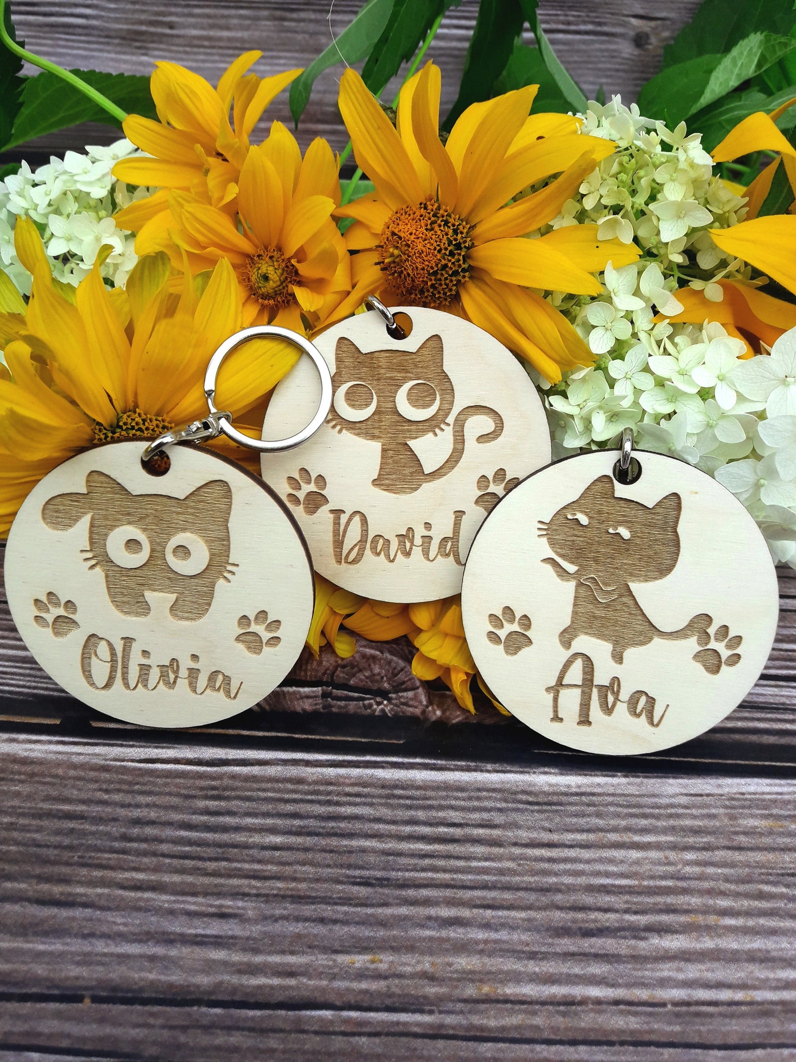 Kids Backpack Name Tag School Bag Tag Personalized Wooden Etsy
