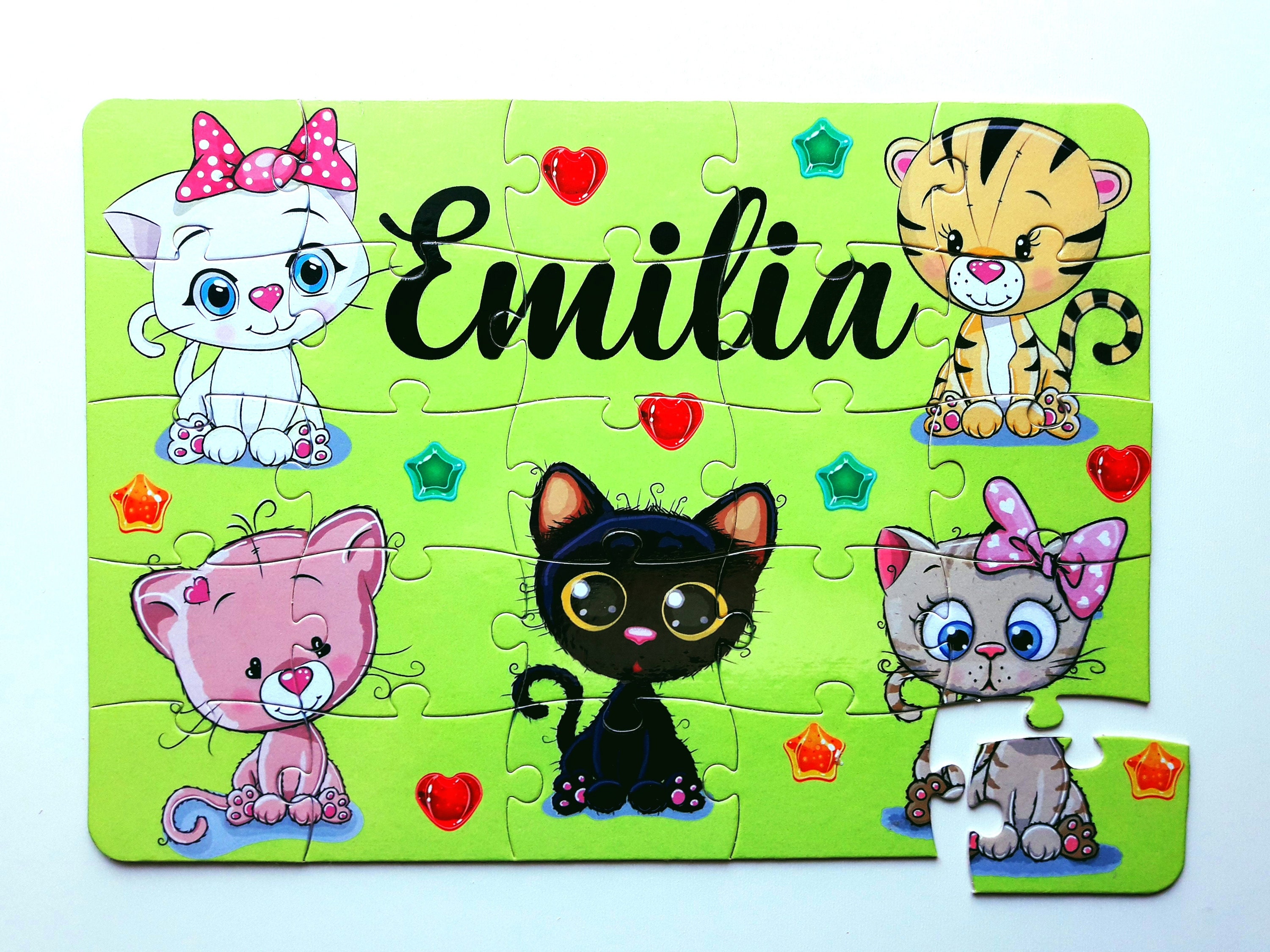 Personalized Cats Puzzle for Kids Cute Jigsaw Cat Puzzle Etsy Australia