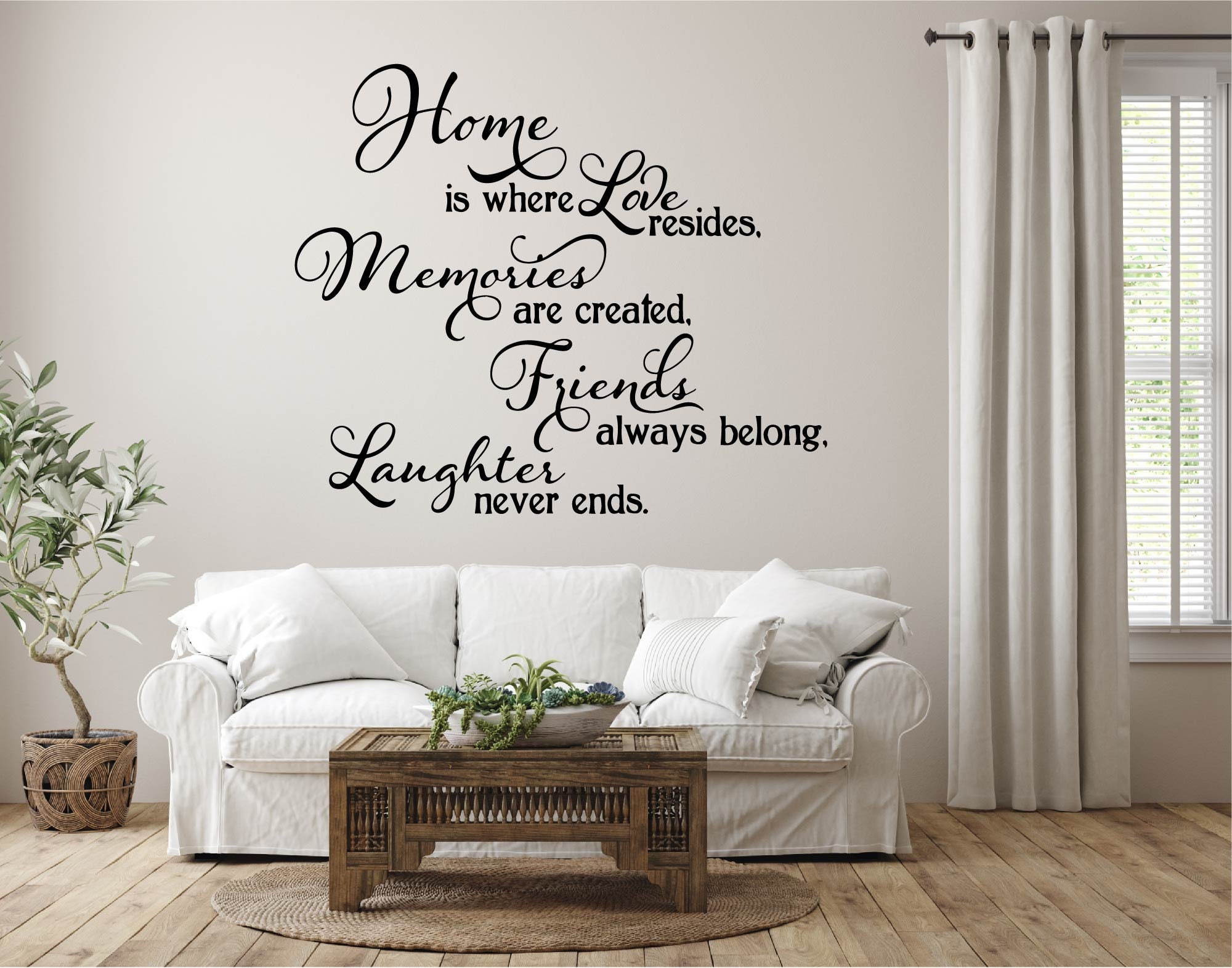 Home is Where Wall Decal Home Wall Decal Family Wall Decor Etsy UK