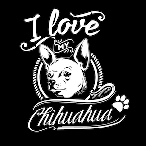 Chihuahua Hundetatz | Ich liebe meinen Hund | Hundeauto Aufkleber | Hundeauto Sticker | Hundeliebhaber Geschenk | Hundeliebhaber Aufkleber | Hunde Dekor | Hundegeschenke | Auto aufkleber