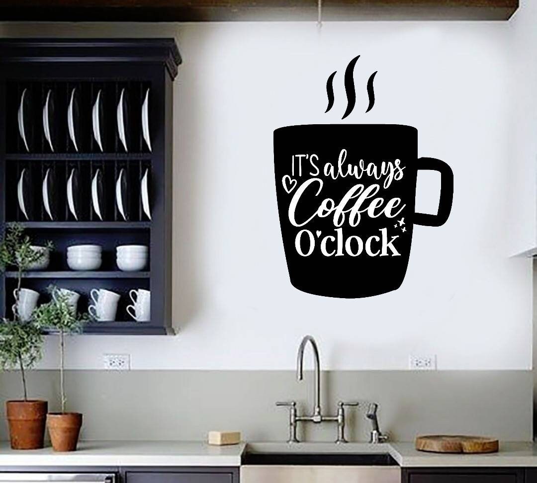 Coffee Wall Art Coffee Wall Decor Coffee Wall Decal Etsy