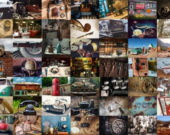 49pc Vintage Collage Kit, Vintage Photo Collage Kit, Vintage Printable, wall collage, vintage wall collage, instant download, Vintage Photos