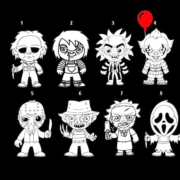 Scary Window Decal Etsy