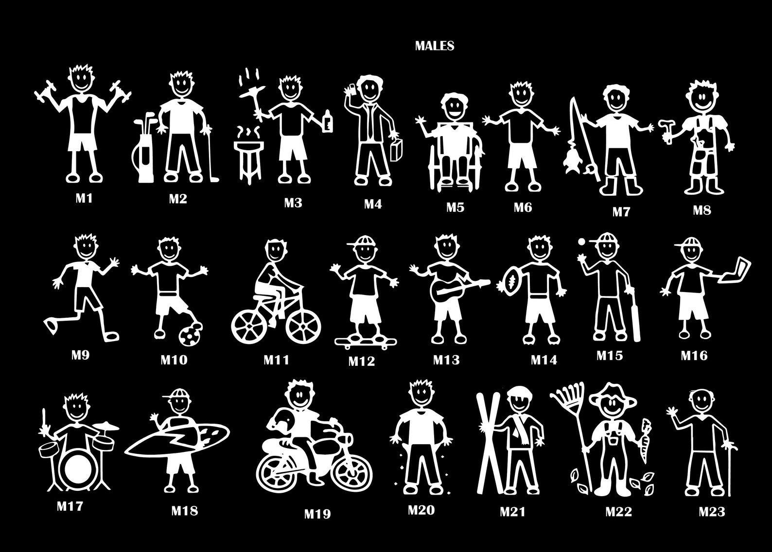 Family Car Decals Family Car Stickers Family Vinyl Stickers Etsy