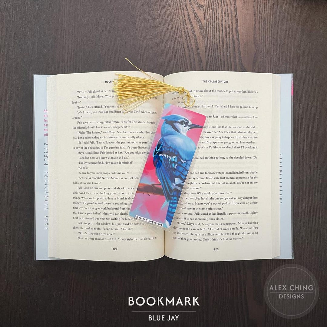 Blue Jay Bookmark, Animals, Books, Gift, Readers, Stories, Birds ...