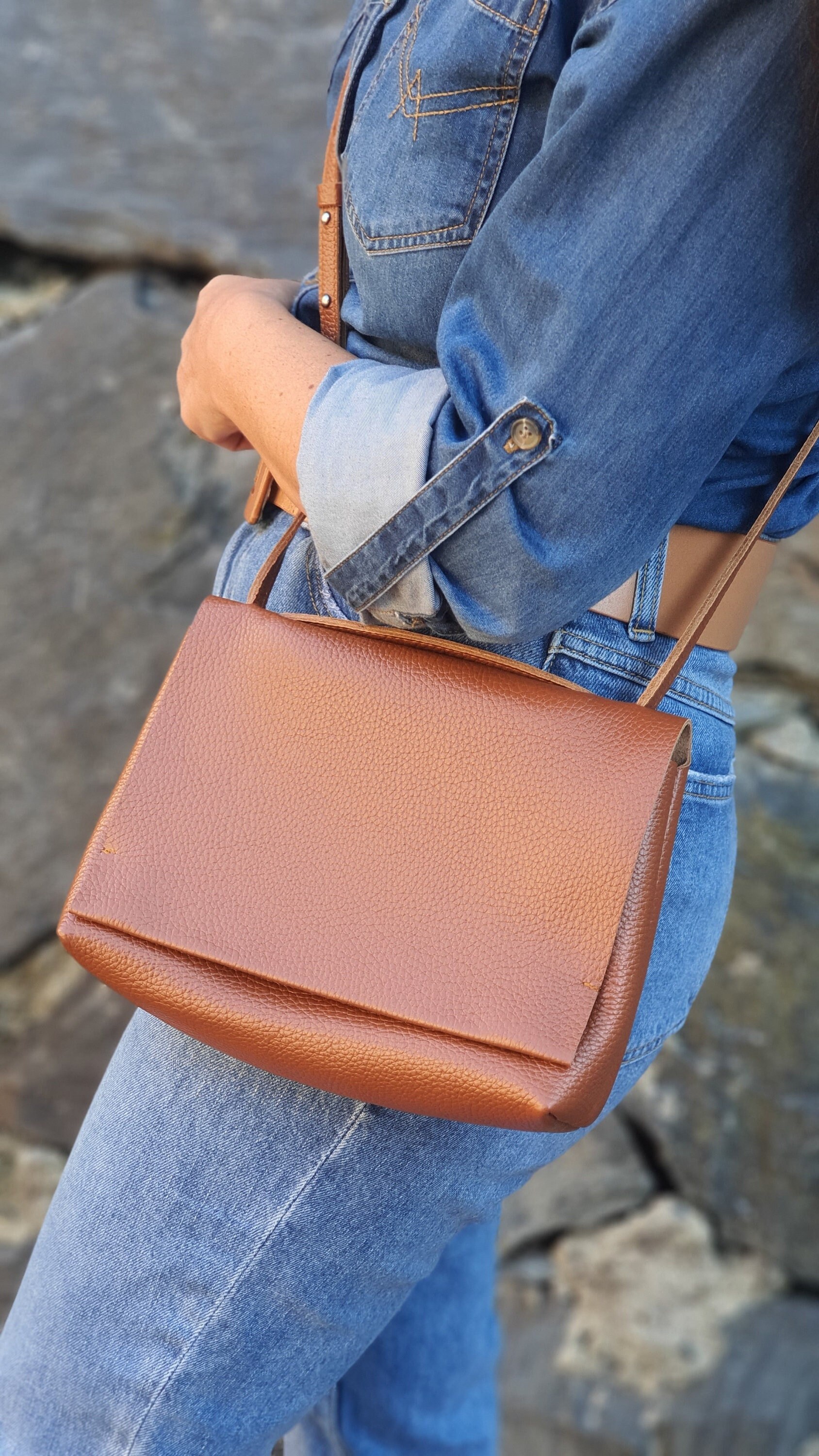 Leather Crossbody Bag, Tan Crossbody, Tan Bag, Leather Handbag, Shoulder Bag, Crossbody Bags