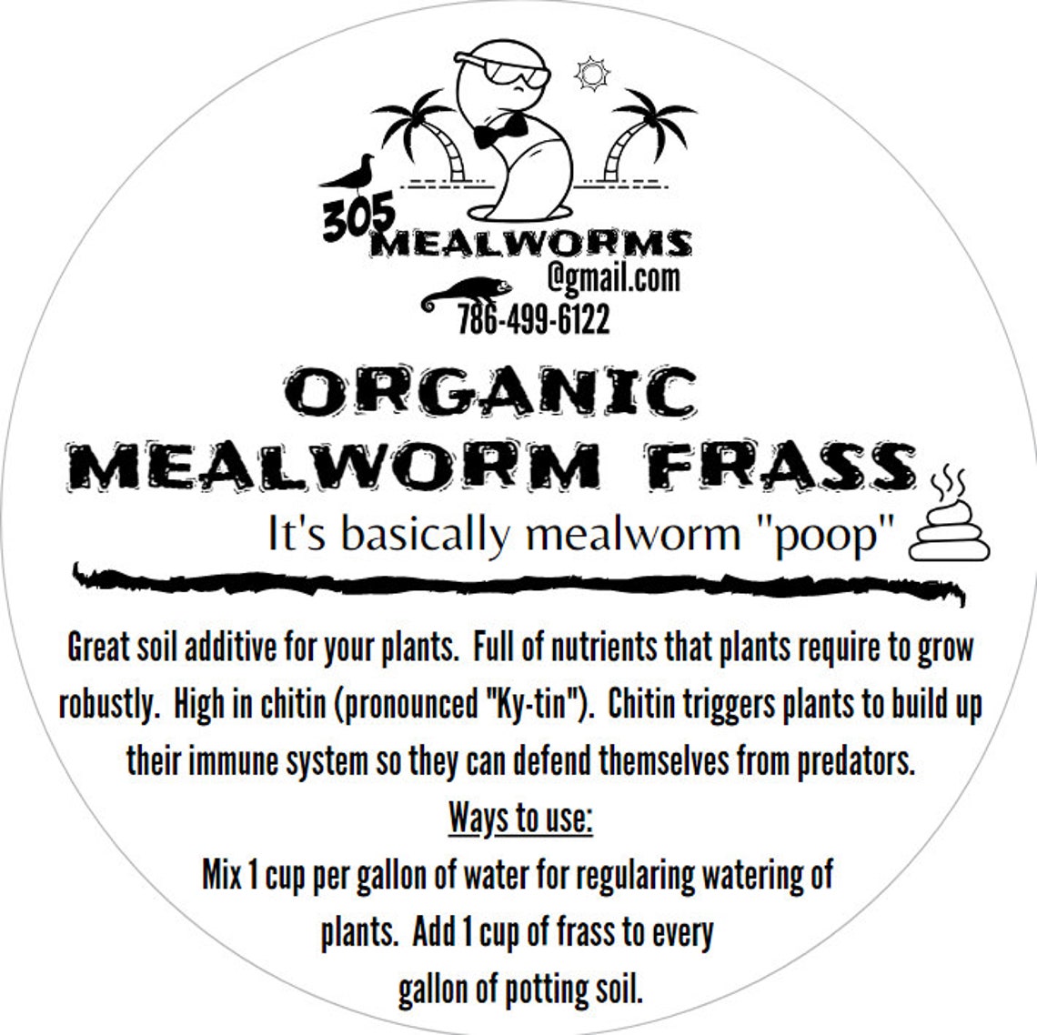 Mealworm Frass Organic Plant Fertilizer Soil Additive 10 Etsy