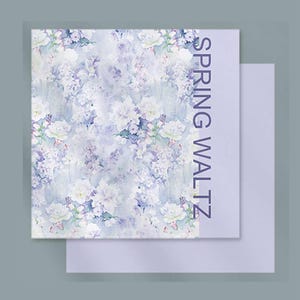 Carta Floreale - "Il Giardino Segreto" Lilla - Fogli 53x53 cm - 10pz