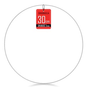 Metal Wreath Hoop – Silver 30cm | Round Floral Hoop for DIY Wreaths, Wall Decor & Crafts | Minimalist Metal Frame Ring