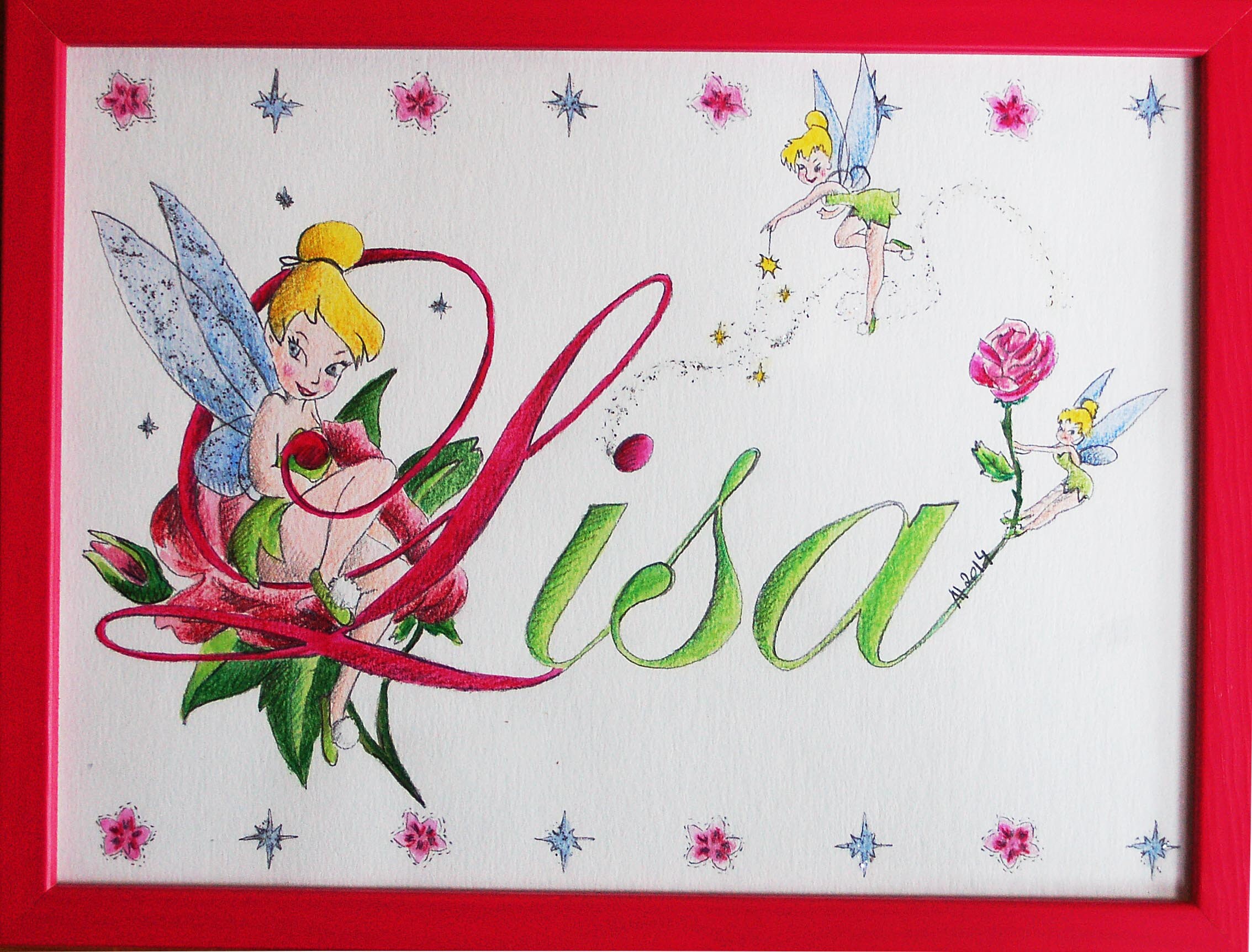 Cadre Prénom Personnalisé 18x24 cm