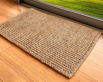 Entryway Rug, Indoor Doormat Natural Sisal Rug, Handwoven Welcome Mat, Bedside Rug, Housewarming Mat, New Home Gift, Summer Decor