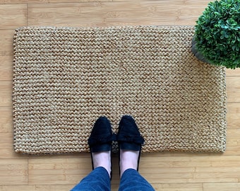 Entryway Rug Indoor Door Mat Natural Sisal Rug Handwoven Boho Front Doormat Welcome Mat Housewarming Mat New Home Gift Sustainabe Decor