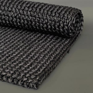 black sisal doormat