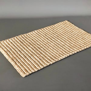 Natural Entryway Rug, Natural Sisal Mat, Braided Welcome Mat, Floormat, Runner, Indoor Doormat, Bedside, Accent Rug, Custom Size