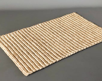 Natural Entryway Rug, Natural Sisal Mat, Braided Welcome Mat, Floormat, Runner, Indoor Doormat, Bedside, Accent Rug, Custom Size
