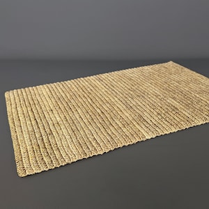 Entryway Rug Indoor Thin DoorMat, Natural Fiber Small Rug, Hand Woven Boho Premium Sisal Doormat, Durable Welcome Handmade Mat