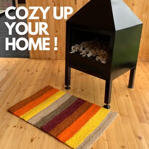 colorful welcome mat